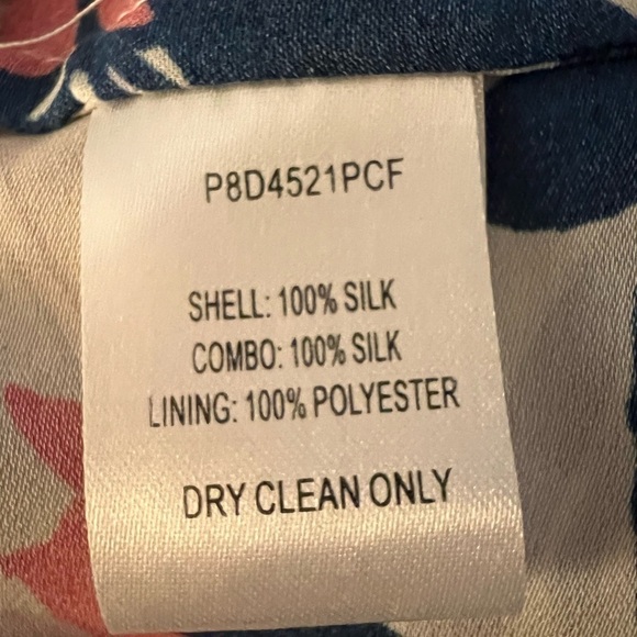 Parker silk ruffle sleeveless floral boho top camisole sz XS green pink cream - Picture 5 of 7